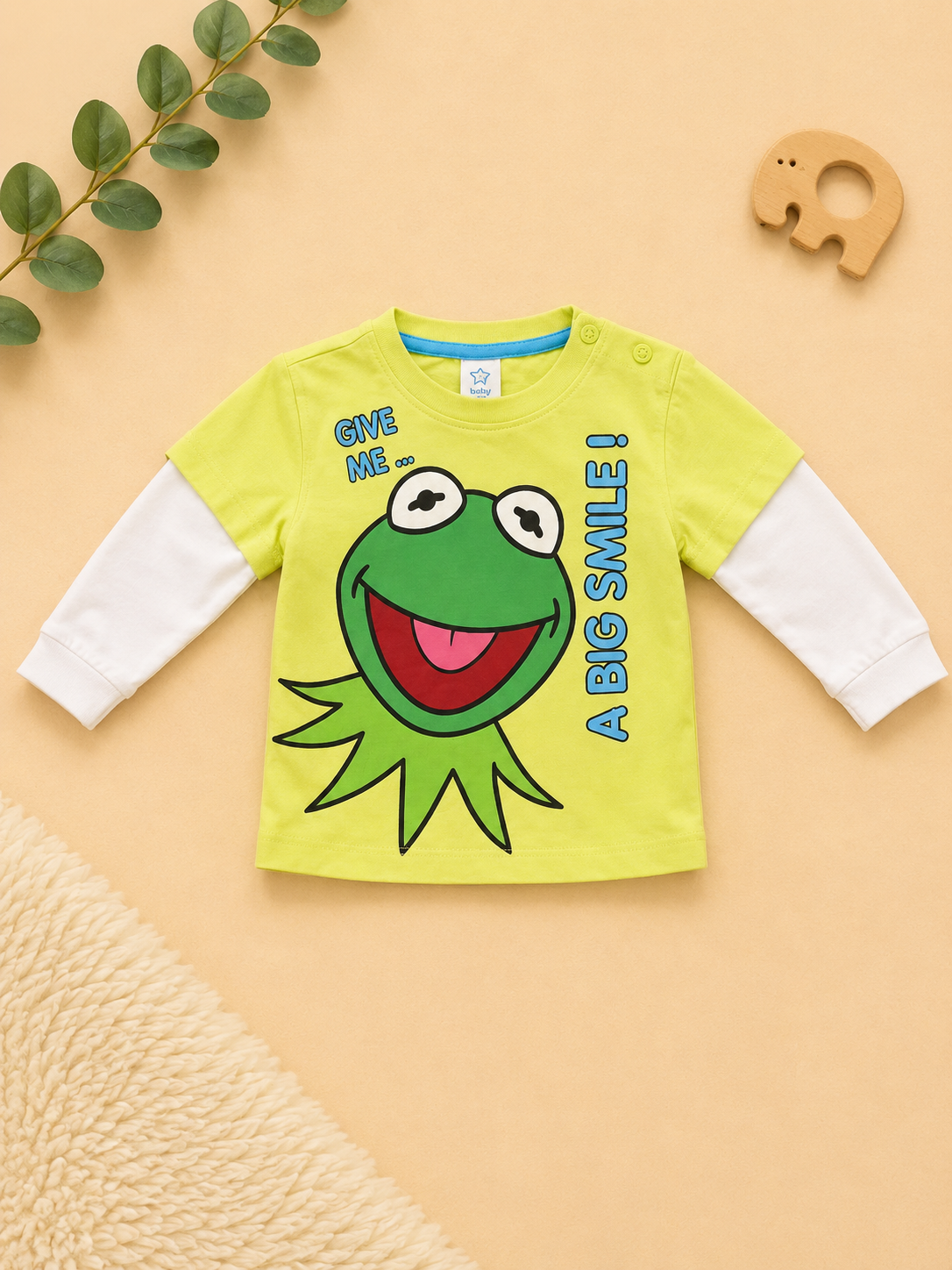 C&A Langarmshirt Kermit der Frosch