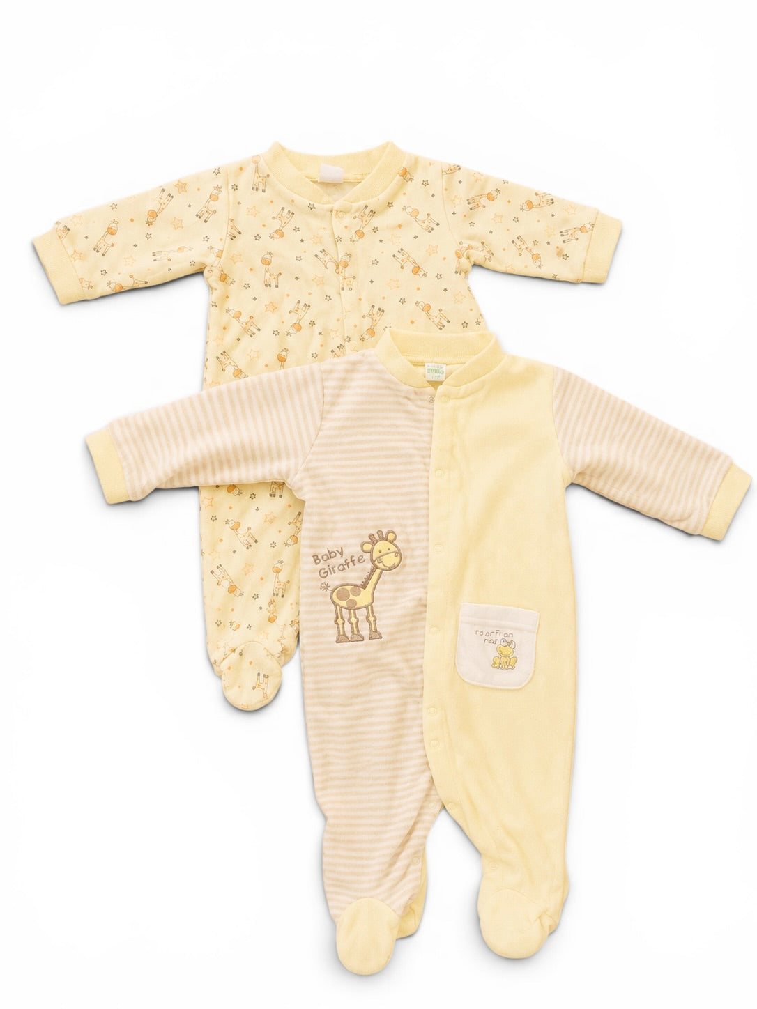 2er-Set Strampler mit Giraffenmotiv