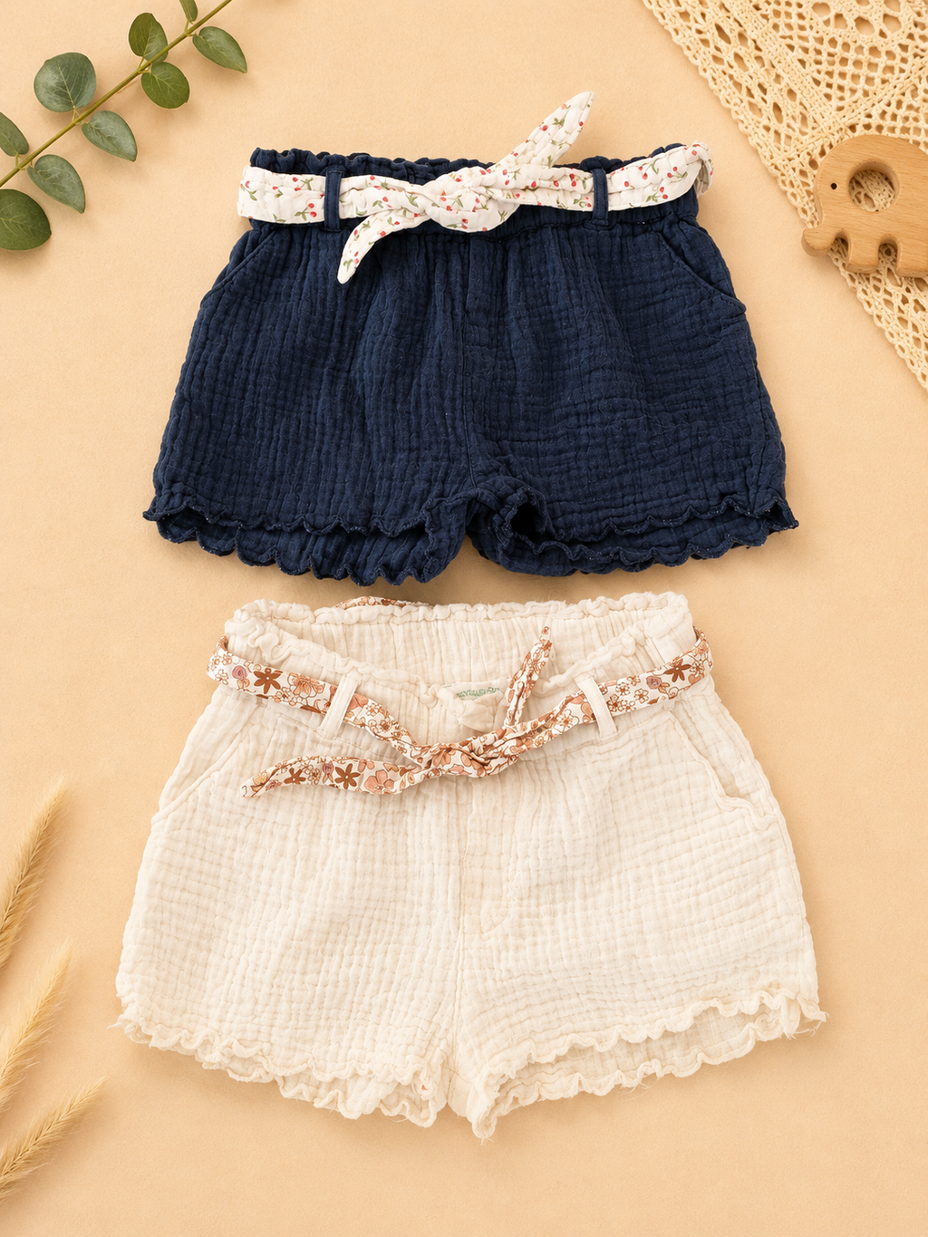 Musselin Shorts 2er-Set