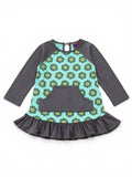 Kleid mit Blumenmuster und Tasche