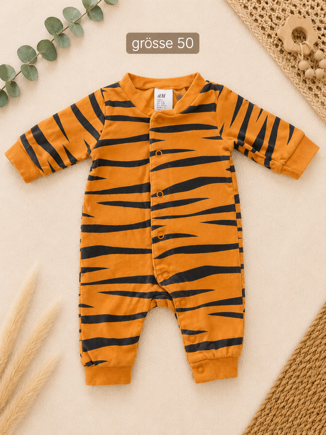 H&M Baby-Strampler Tiger Orange