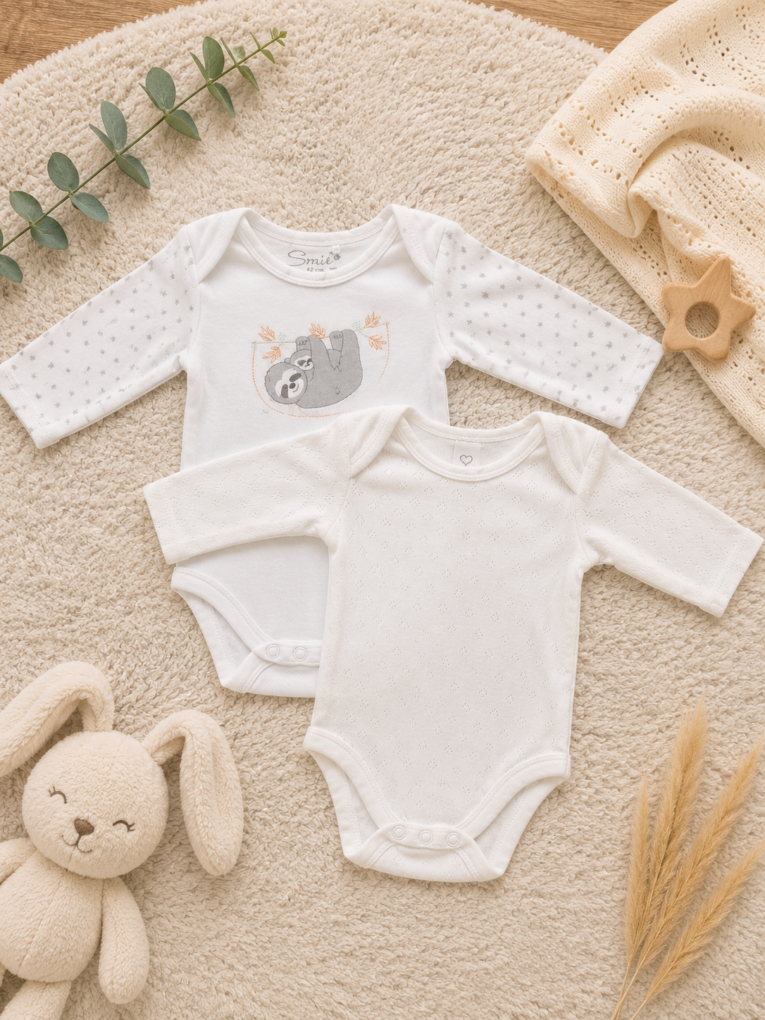 Baby Langarmbody Set Smile/ C&A