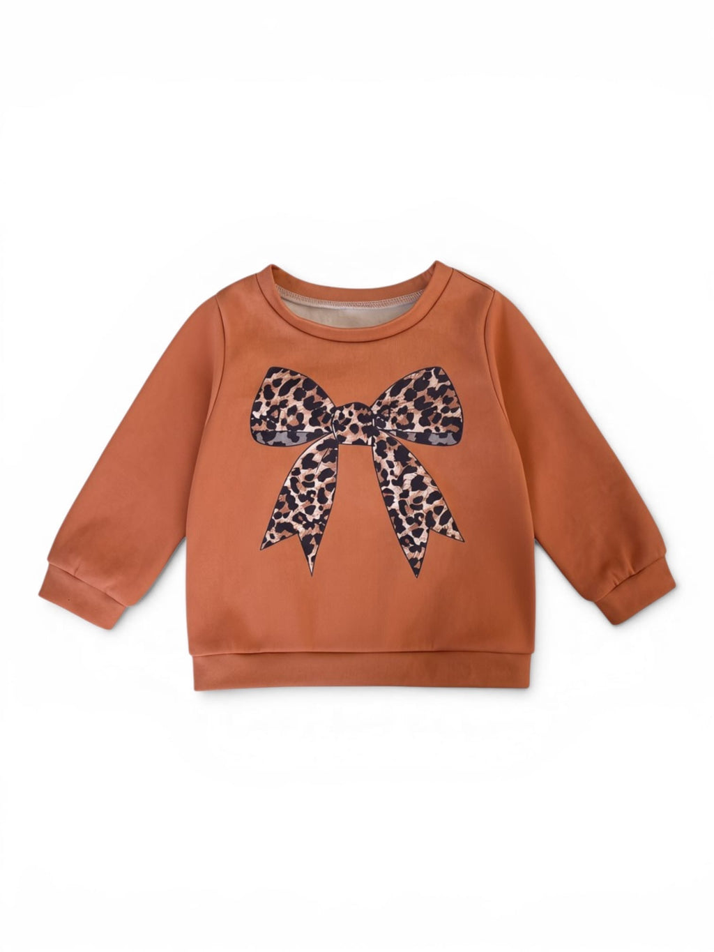 Sweatshirt Braun mit Leo-Schleife