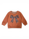 Sweatshirt Braun mit Leo-Schleife