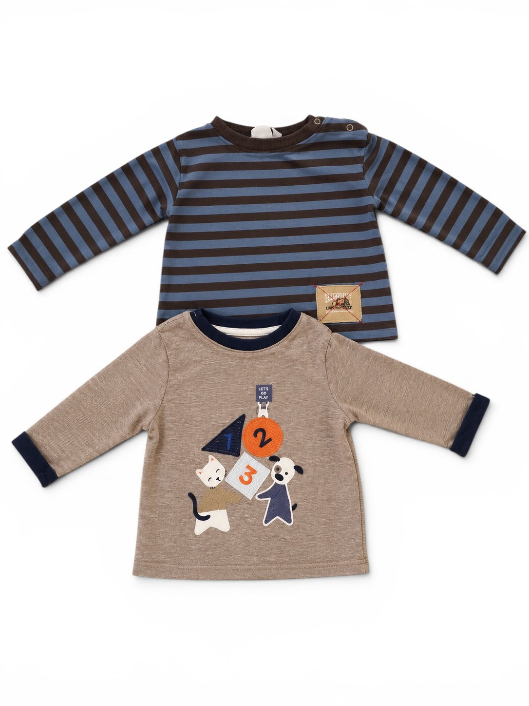 Langarmshirt Set Tiere