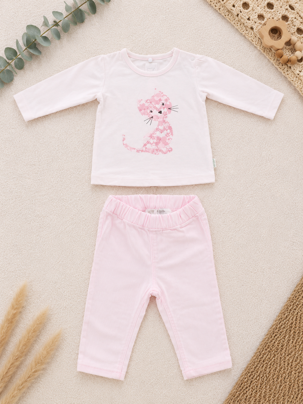 H&M Set mit Katzenmotiv