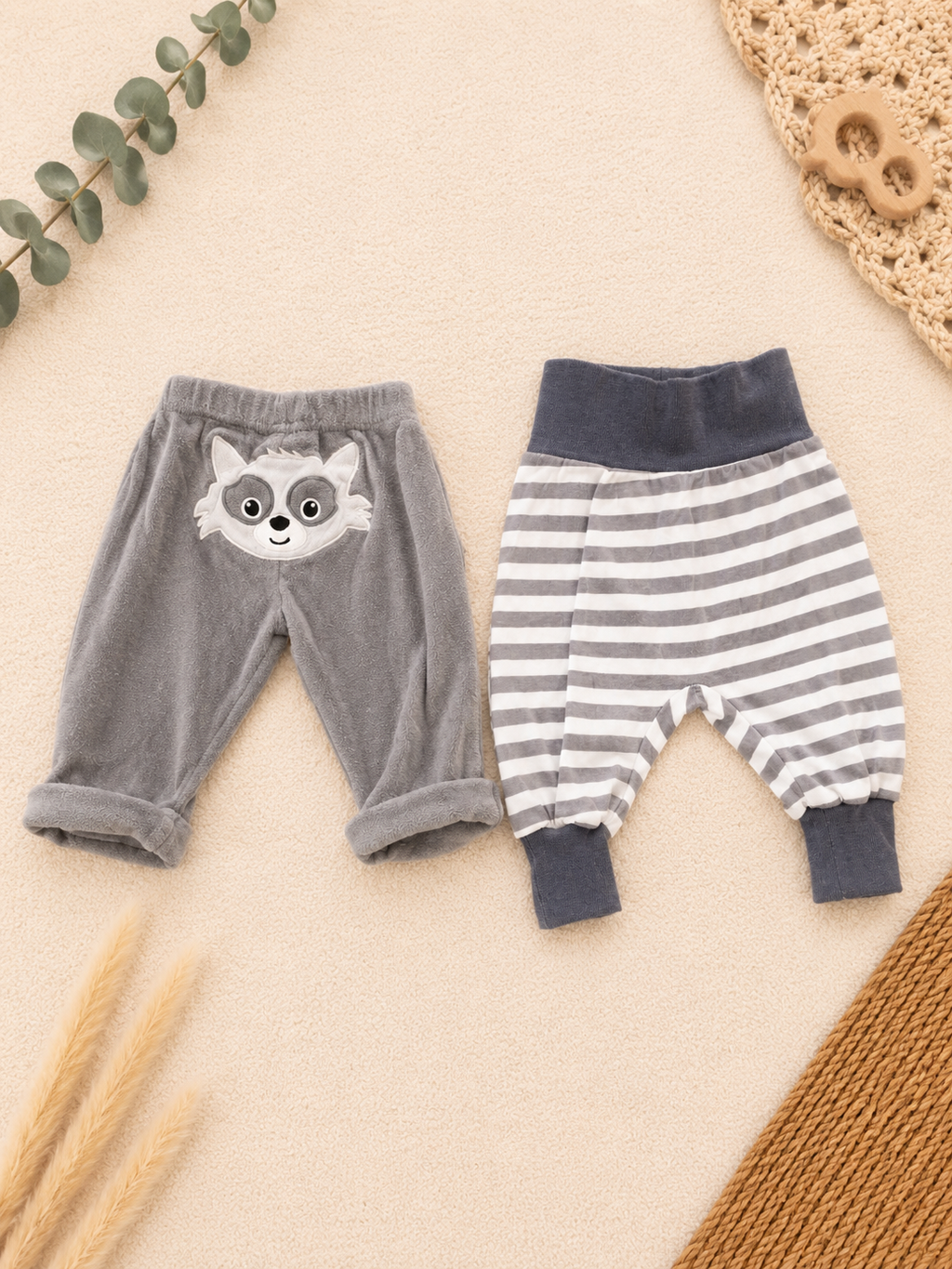 Babyhosen 2er-Set Grau