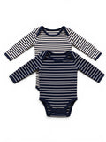 Baby Body Set Marine Gestreift