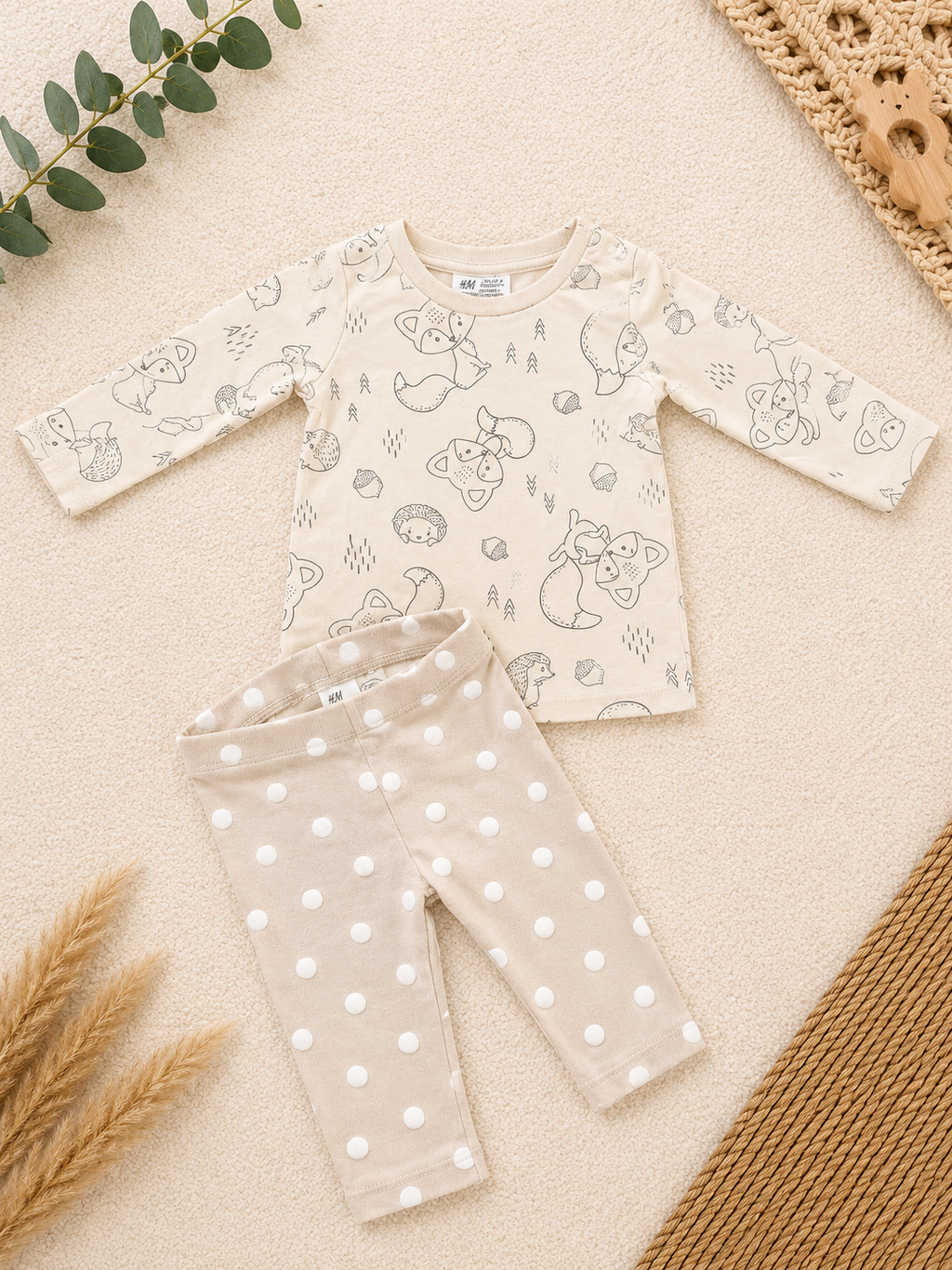 H&M Set Fuchs & Leggings