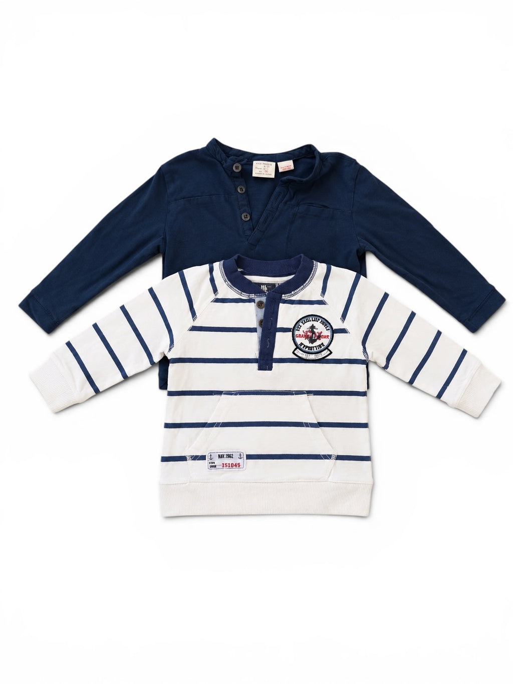 Zara Langarmshirt Set Marine