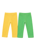 Baby Leggings 2er-Set Gelb & Grün