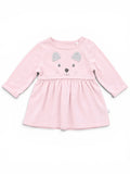 Kleid Rosa Bärenmotiv