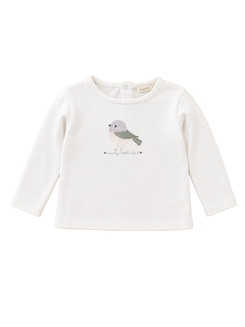 Lupilu Langarmshirt Vogel Weiss