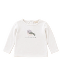 Lupilu Langarmshirt Vogel Weiss