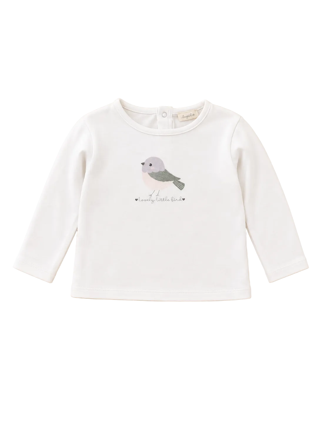 Lupilu Langarmshirt Vogel Weiss