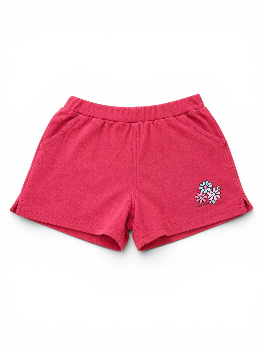 Pinke Shorts mit Blumenprint