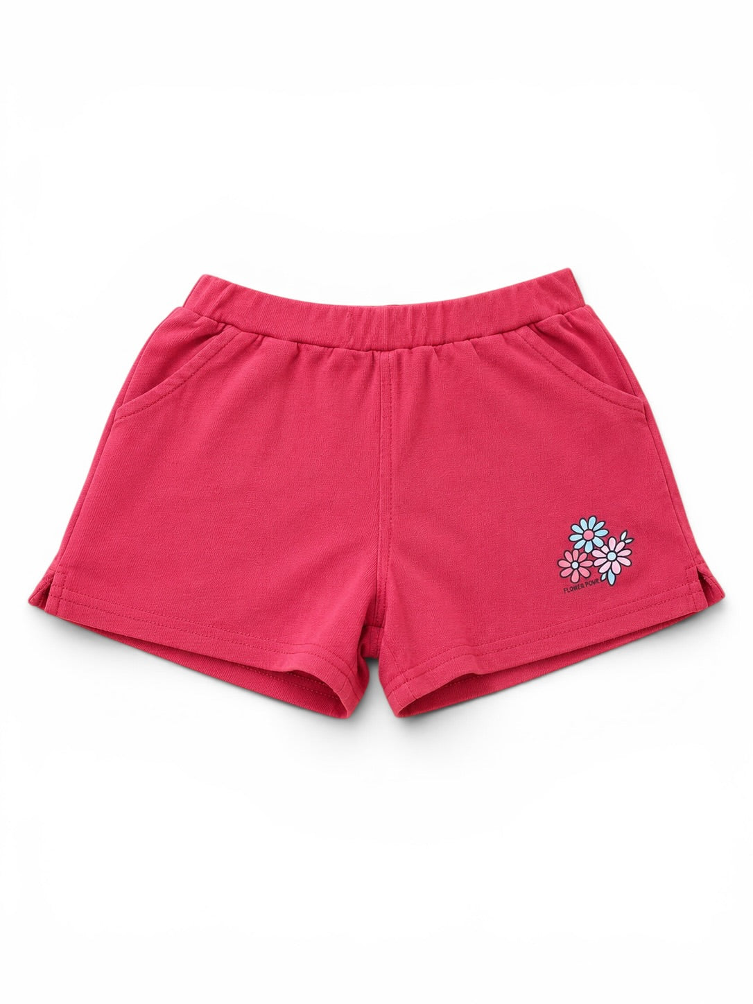 Pinke Shorts mit Blumenprint