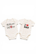 2er-Set Babybodys „Mum and Dad“ – Kurzarm