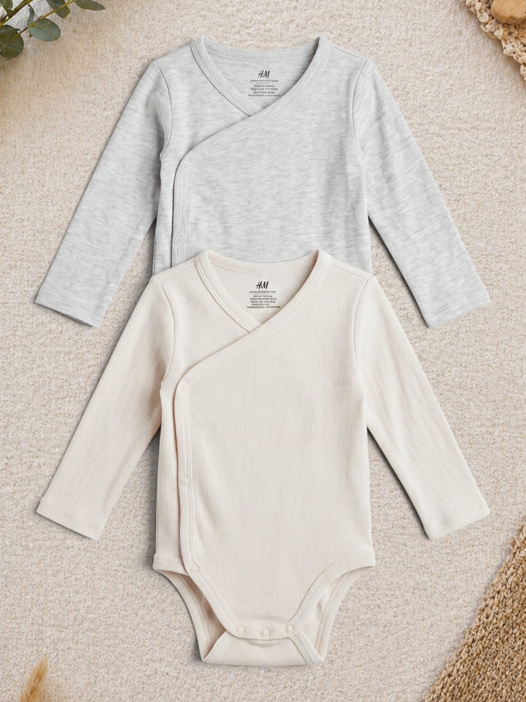 H&M 2er-Pack Wickelbodys