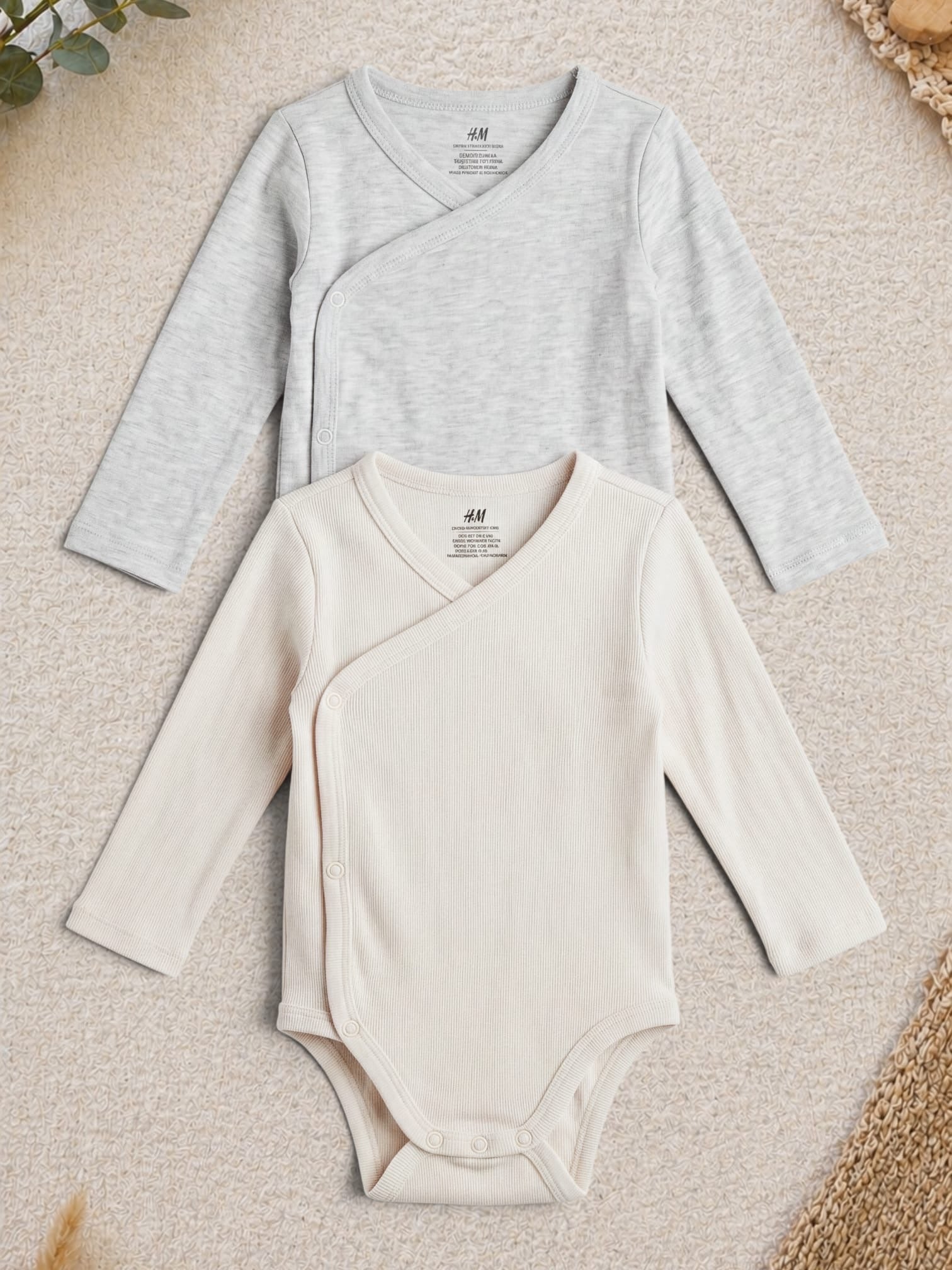 H&M 2er-Pack Wickelbodys