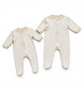 Baby Schlafanzug Set Cremeweiss
