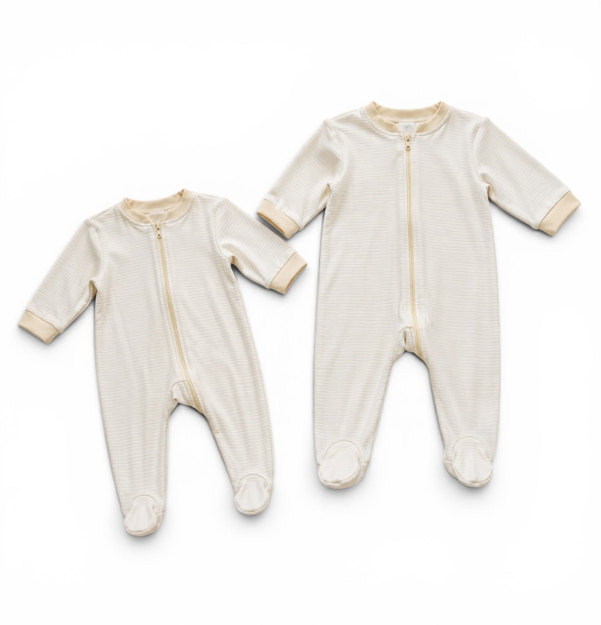 Baby Schlafanzug Set Cremeweiss