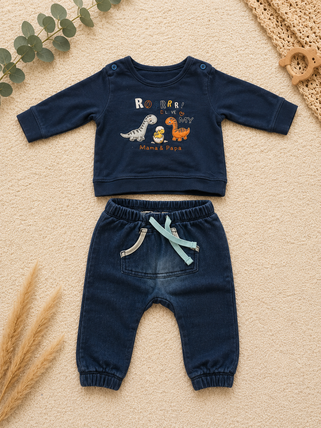 Baby Dino Set Sweatshirt & Hose