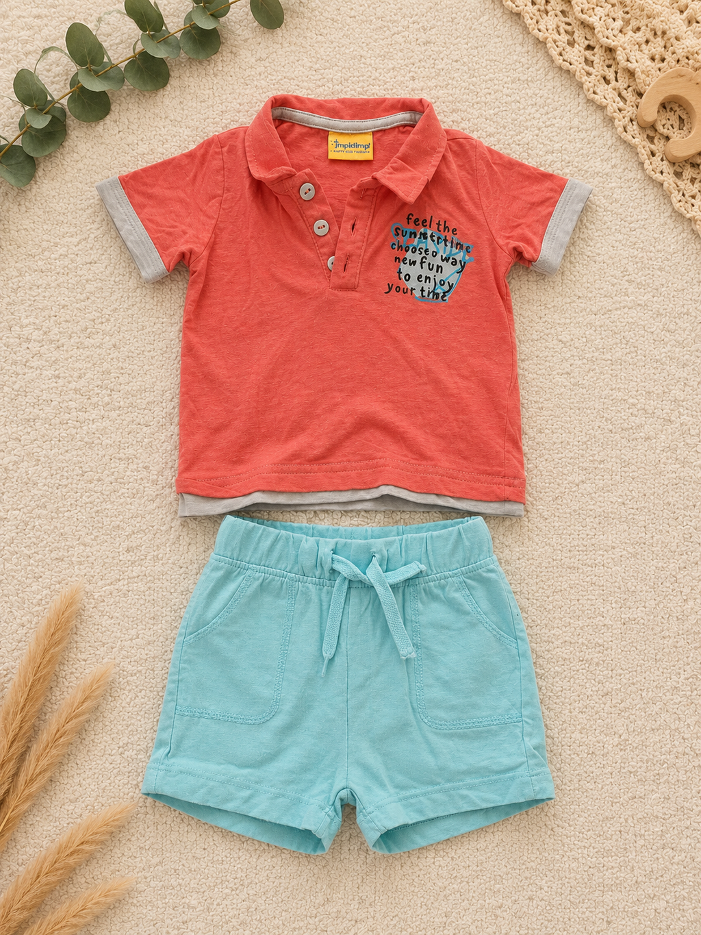 Baby Sommer-Set Polo & Shorts Impidimpi C&A