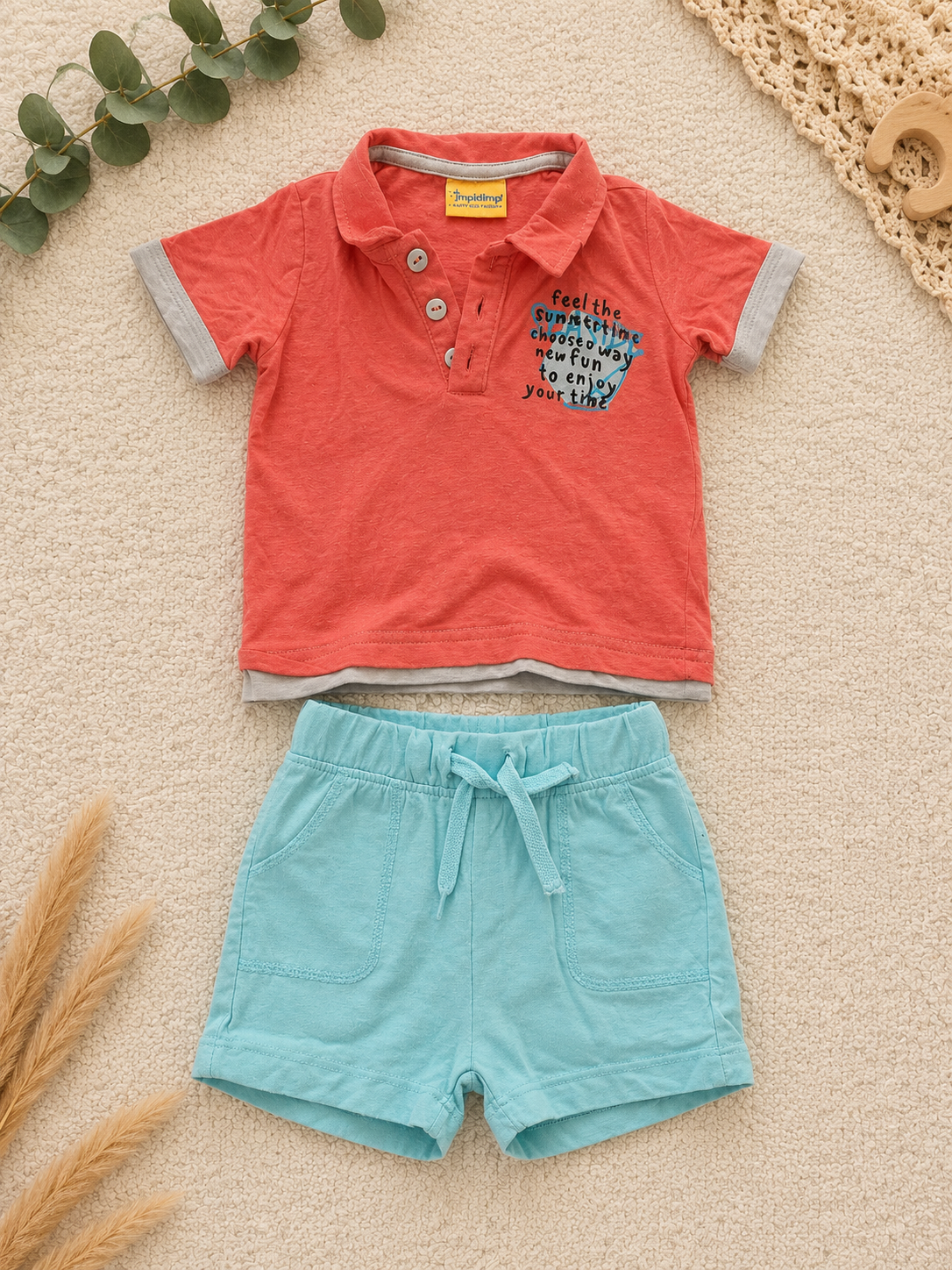 Baby Sommer-Set Polo & Shorts Impidimpi C&A