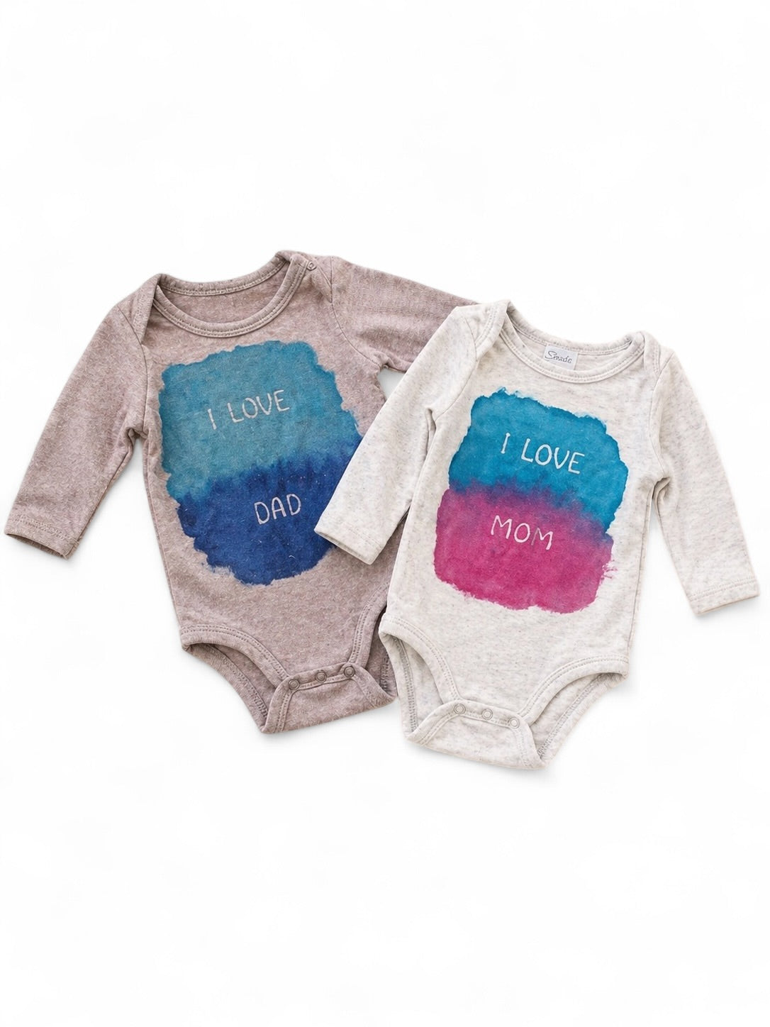 Baby Bodys „I Love Mom & Dad“ – 2er Set