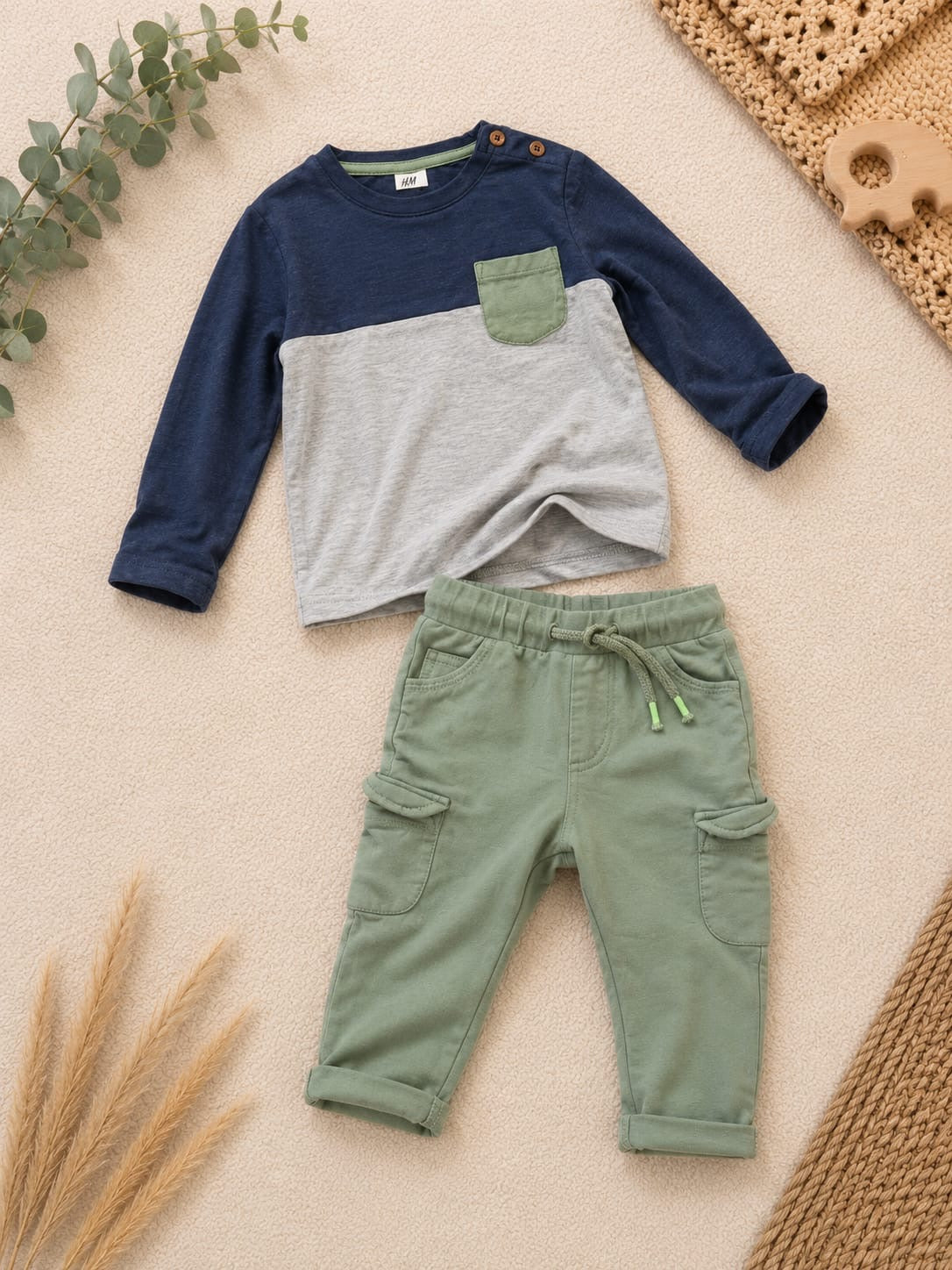 H&M/s.Oliver Langarmshirt mit Hose