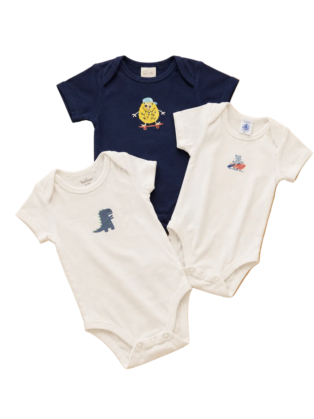 Sanetta & Petit Bateau Baby Body Set