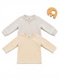 Civil Baby 2er Langarmshirt Set Beige