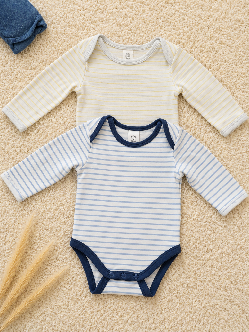 Baby Langarmbody Set Gestreift C&A