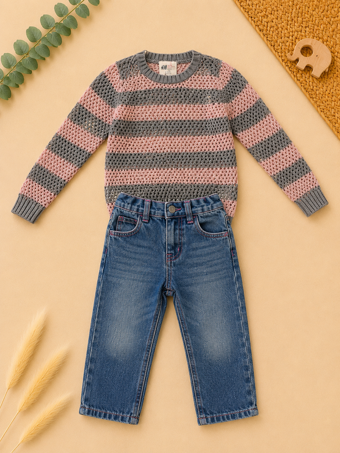 Strickpullover & Jeans
