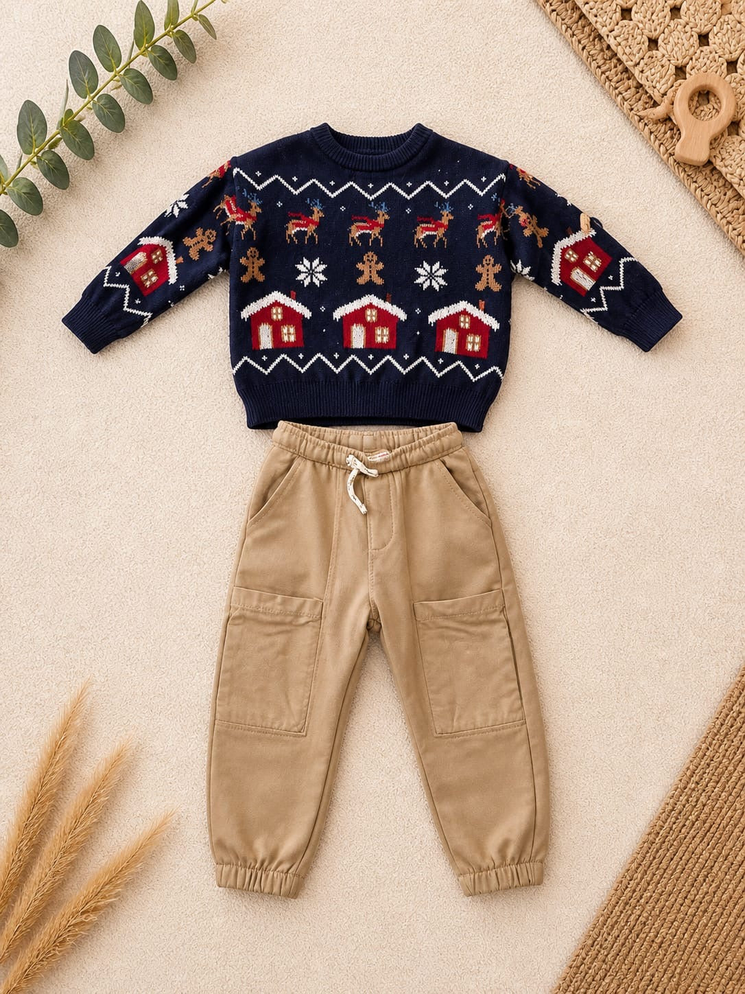 Zara Baby Weihnachts Outfit Pullover & Hose