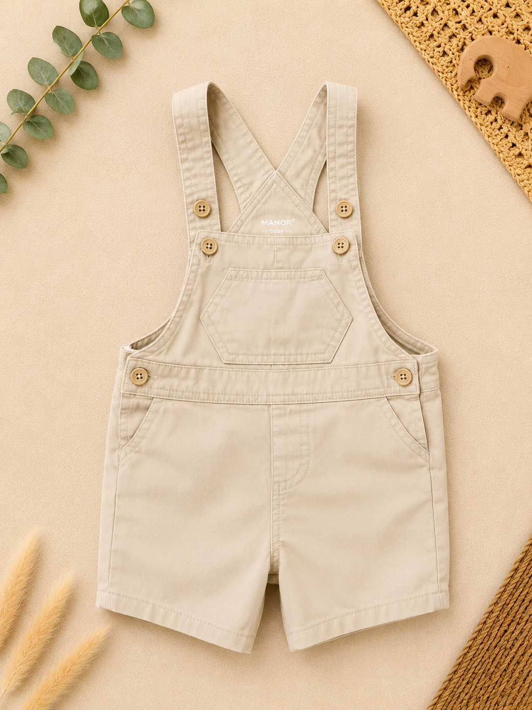 Manor Latzhose Beige