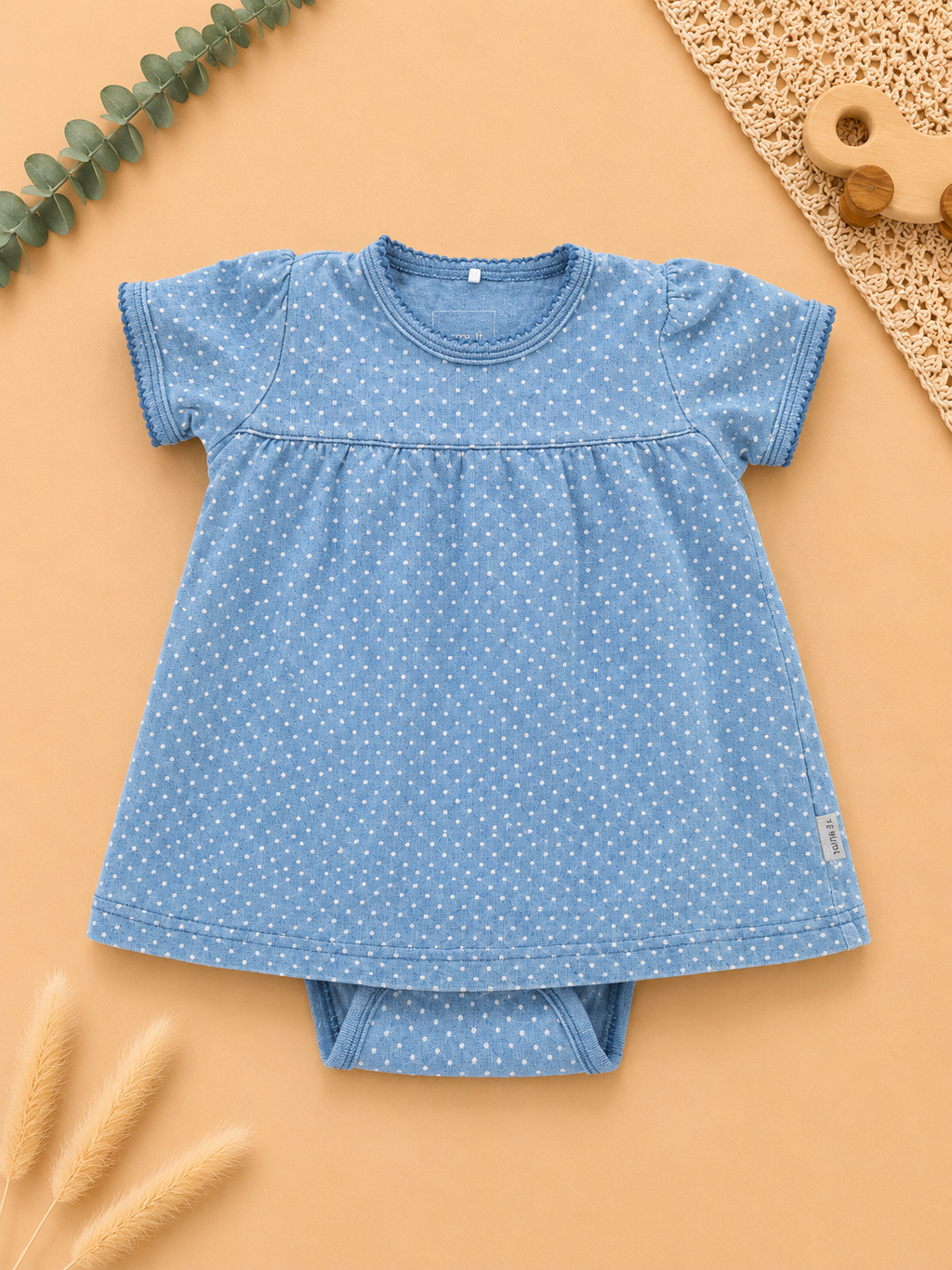 Blaues Bodykleid