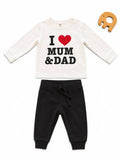 H&M Zweiteiler I Love Mum & Dad
