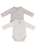 H&M Baby-Wickelbodys 2er-Set Grau