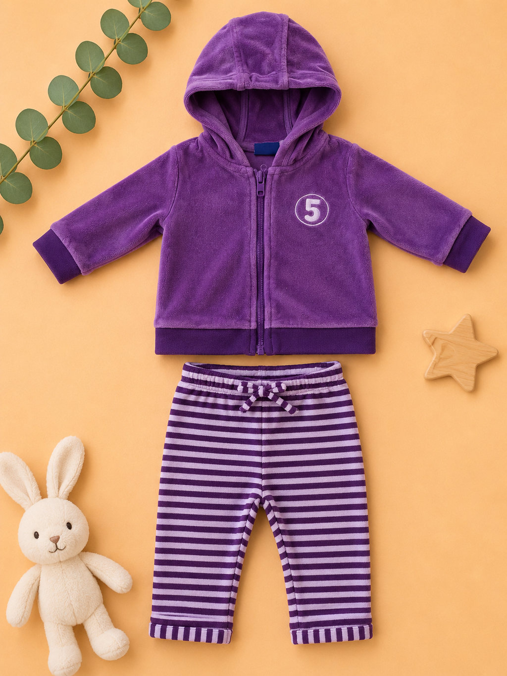 Fleece Set Lila