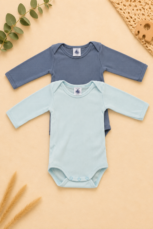 2er-Set Langarmbodys Petit Bateau