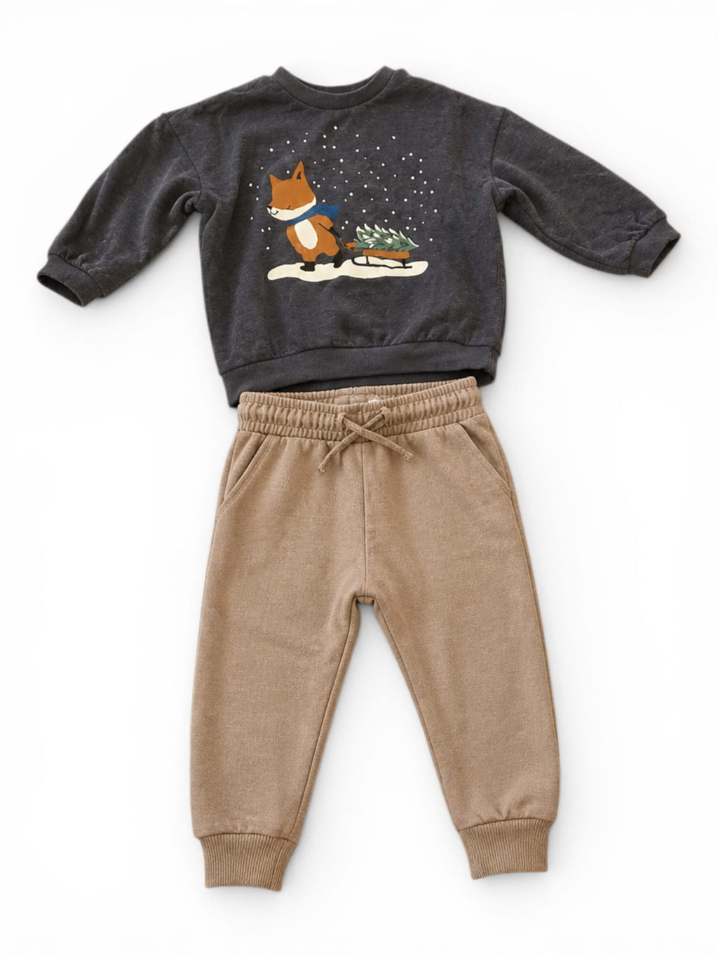 Kinder Set Pullover & Hose mit Fuchs Motiv