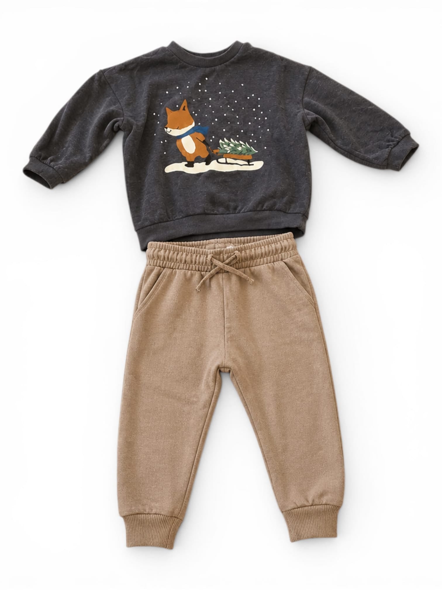 Kinder Set Pullover & Hose mit Fuchs Motiv