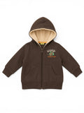 Wildlife Fleecejacke Dunkelbraun