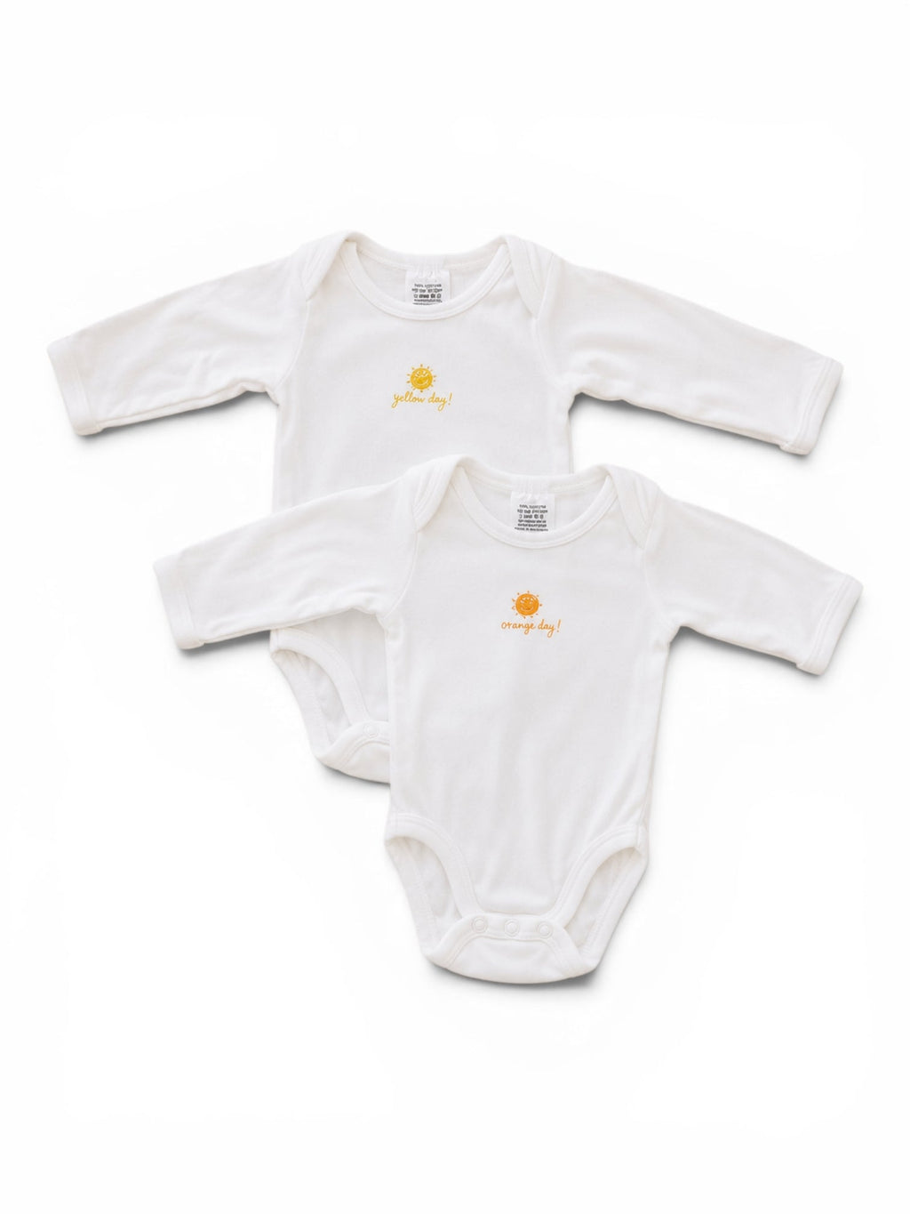 2er-Pack Body Weiss Yellow & Orange Day