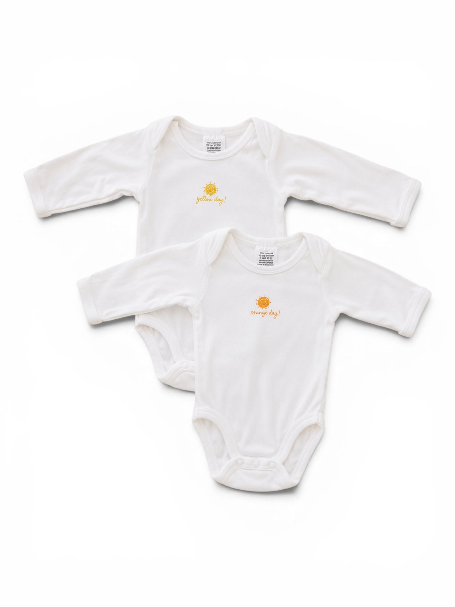 2er-Pack Body Weiss Yellow & Orange Day
