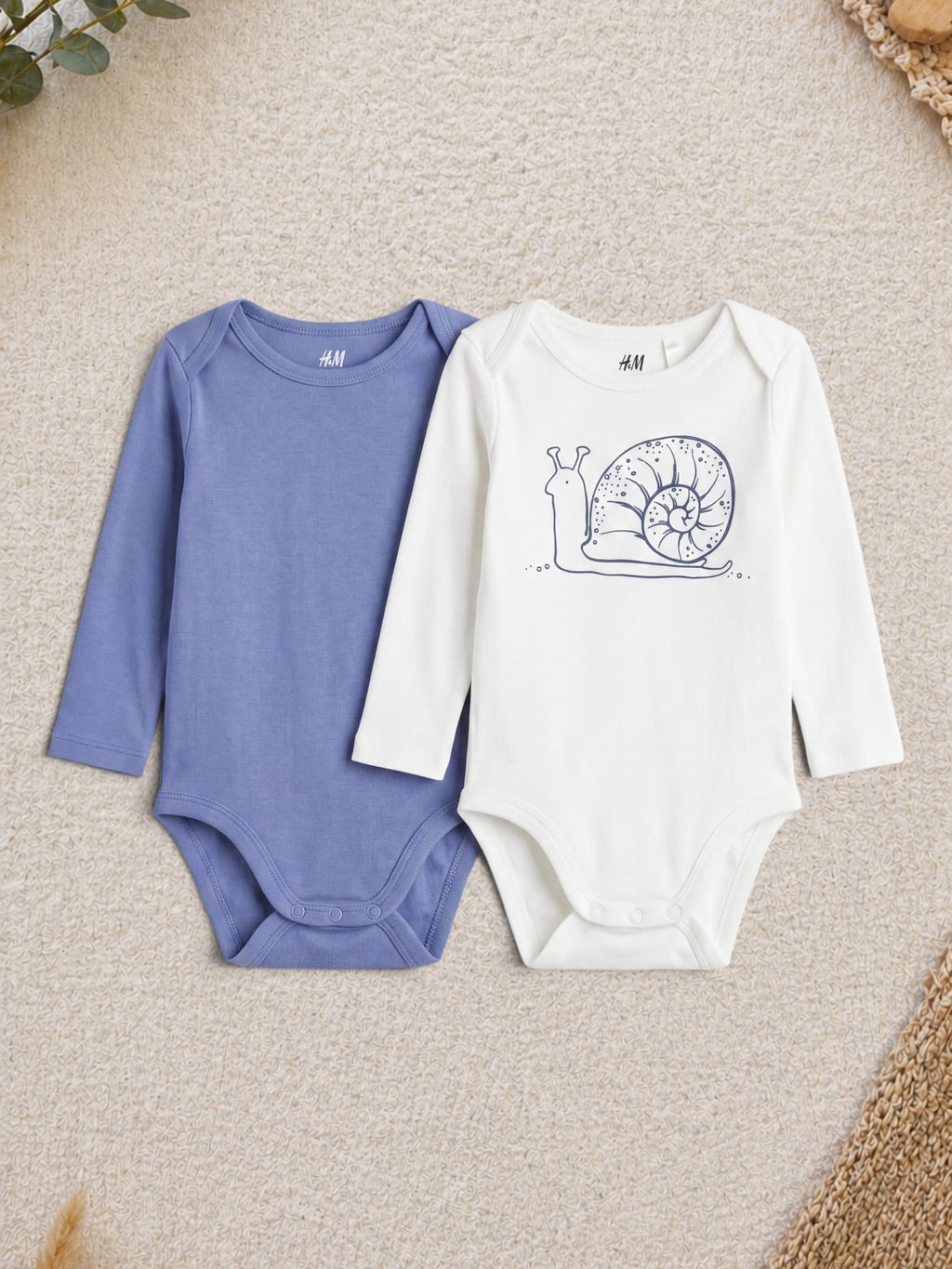 H&M 2er-Pack Langarmbodys