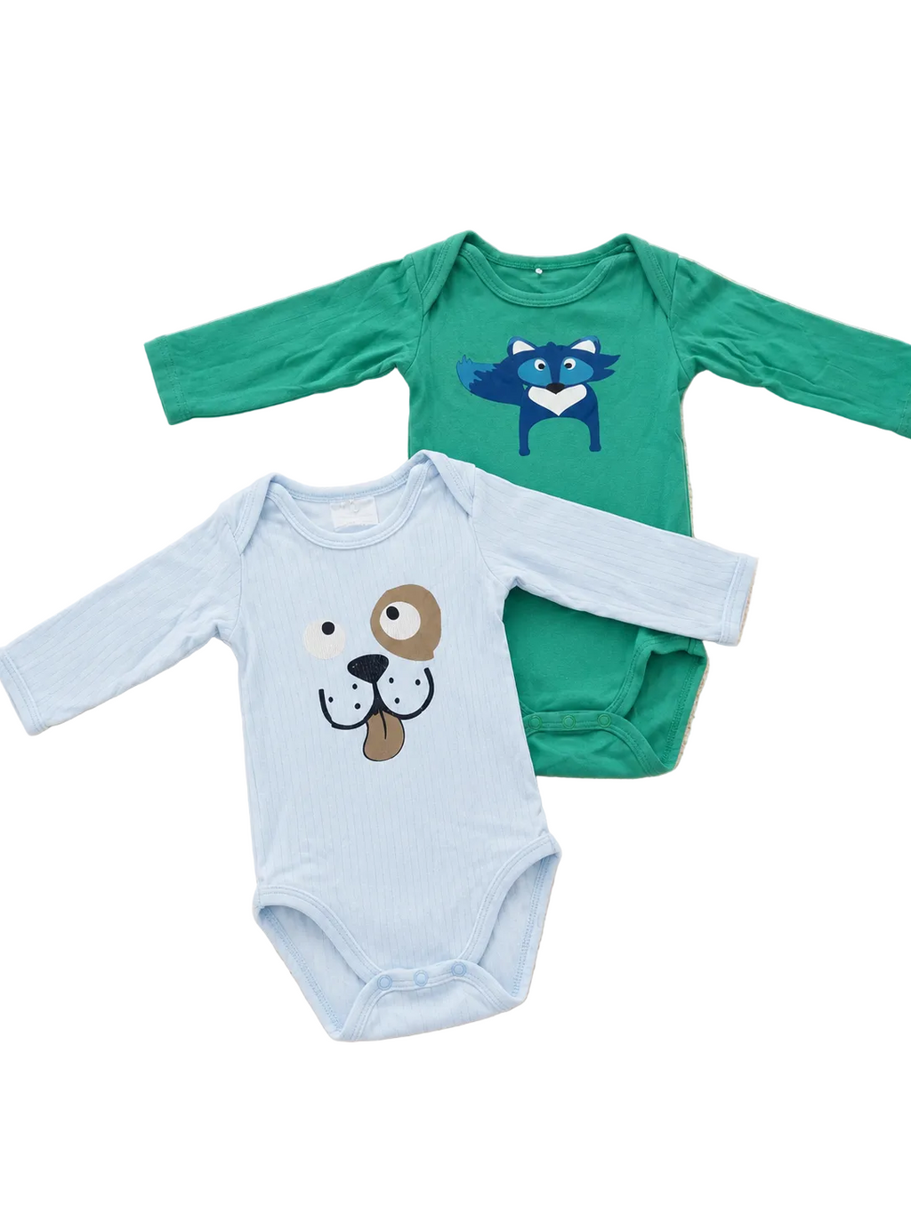 Baby Langarmbody Set mit Tiermotiven
