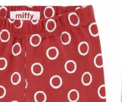 Miffy Leggings Set Rot Grau
